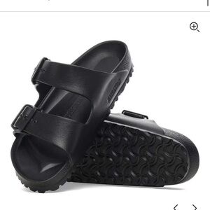 Birkenstock Black Two-Strap Slide Sandals
